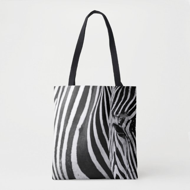 BOLSA TOTE ZEBRA CLOSE-UP VIEW (Frente)