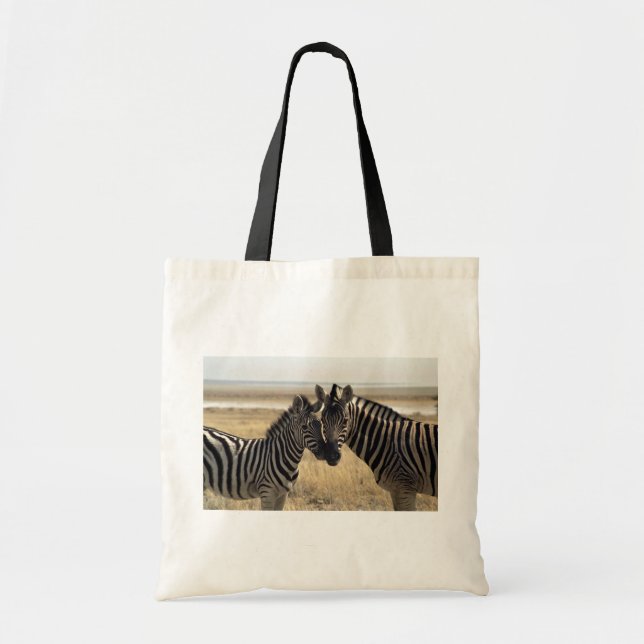 Bolsa Tote Zebra da mãe e zebra nova (Frente)