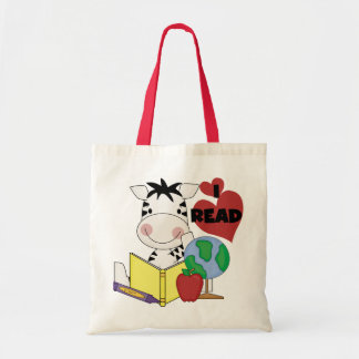 Bolsa Tote Zebra eu li o camiseta e os presentes