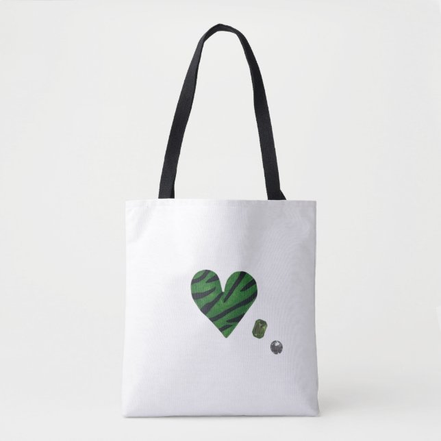 Bolsa Tote Zebra-heart (Frente)