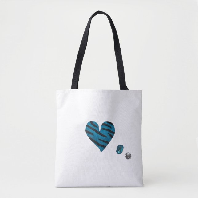 Bolsa Tote Zebra-heart (Frente)