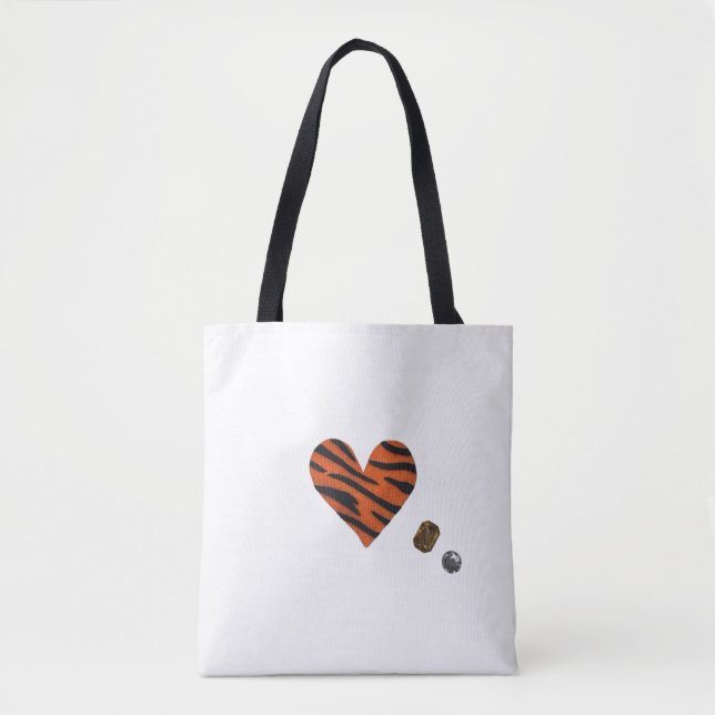 Bolsa Tote Zebra-heart (Frente)