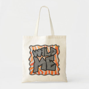 Bolsa Tote Zebra Orange e White Wild Me