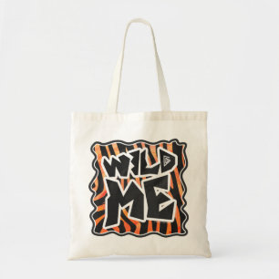 Bolsa Tote Zebra Preta e Laranja Selvagem