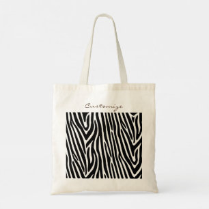 Bolsa Tote Zebra Stripes Pattern Thunder_Cove