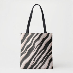 Bolsa Tote Zebra tira textura perfeita + suas ideias