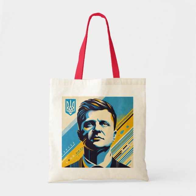Bolsa Tote Zelenskyy Ucrânia United24 Tote Bag (Frente)