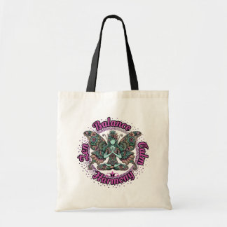 Bolsa Tote Zen Balance Calm Harmony Butterfly Meditation