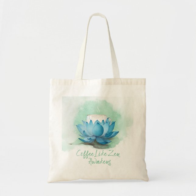 Bolsa Tote Zen de café (Frente)