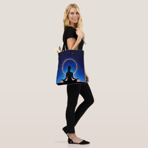 Bolsa Tote Zen Sob as Estrelas: Meditação Cósmica