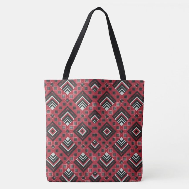 Bolsa Tote Zimbabwean Traditional Jira reRetso African Print  (Frente)