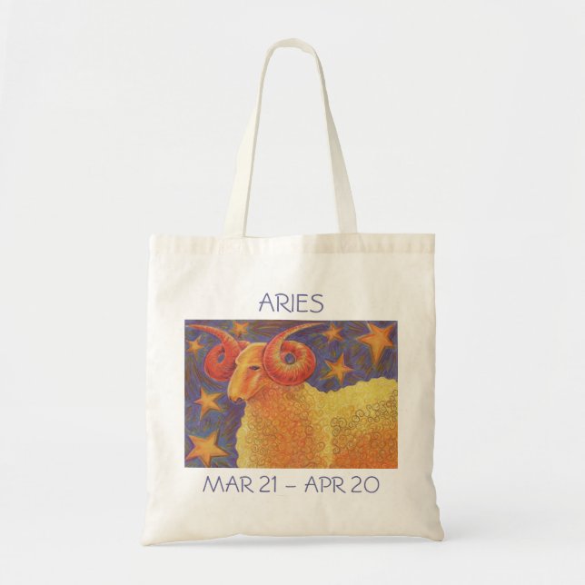Bolsa Tote Zodiac Aria o texto do saco (Frente)