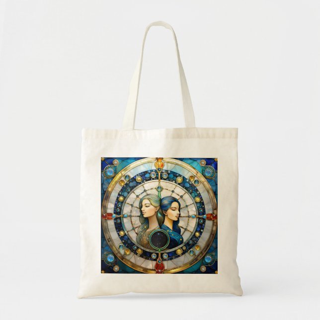 Bolsa Tote Zodiac - Gemini Os Gêmeos (Frente)