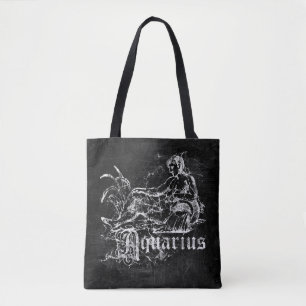 Bolsa Tote Zodiac Vintage Aquarius