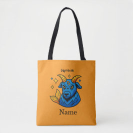 Bolsa Tote Zodíaco Místico Capricórnio Cabra do Mar Astrologi