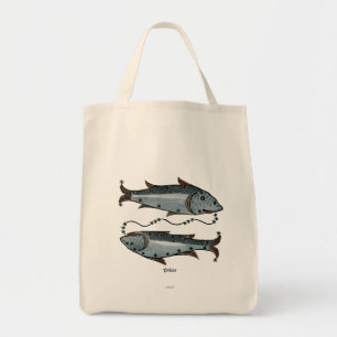Bolsa Tote Zodíaco: Peixes na cor