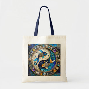 Bolsa Tote Zodíaco - Peixes Yin e Yang