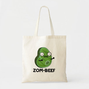 Bolsa Tote Zom-beef Dia de as Bruxas engraçado Zombie Carnes 