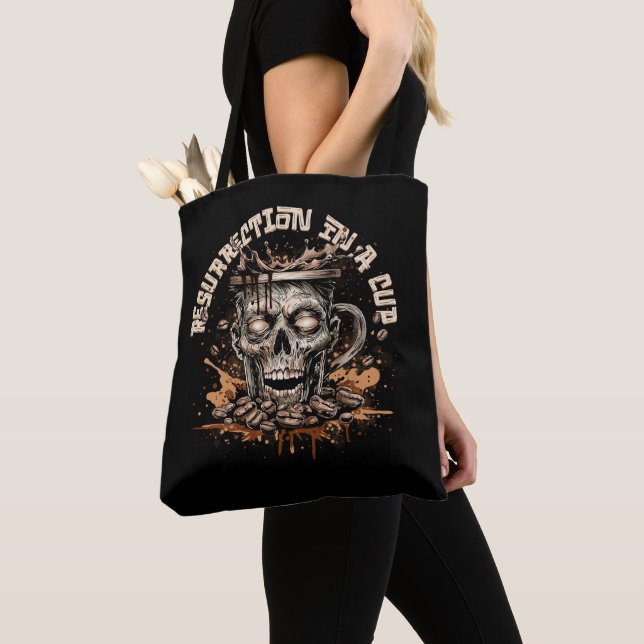 Bolsa Tote Zombie Coffee (Close Up)