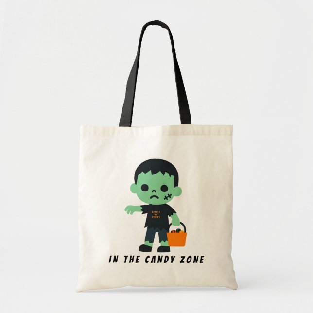 Bolsa Tote Zombie na Zona dos Doces (Frente)