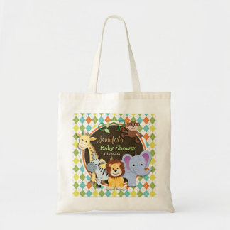 Bolsa Tote Zoo Animais em Argyle Colorida