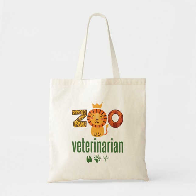Bolsa Tote Zoo Veterinário Velho Animal (Frente)