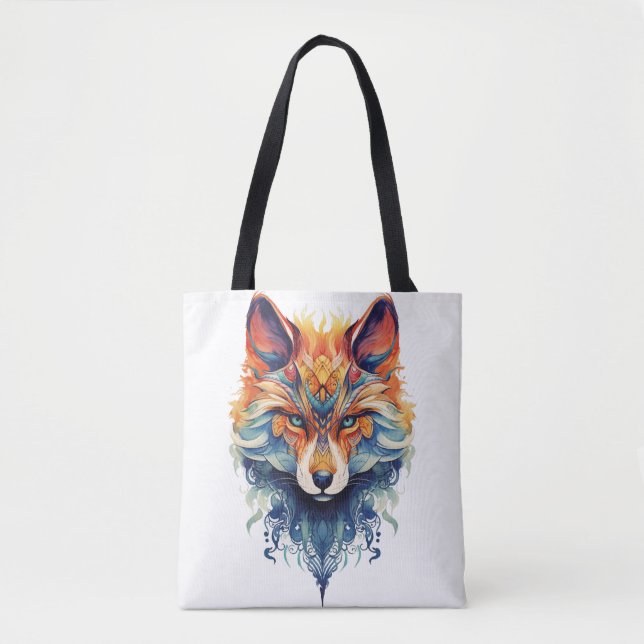 Bolsa Tote  Zorro tribal (Frente)