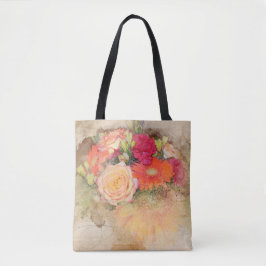 Bolsa transversal tote de flores vida-morta