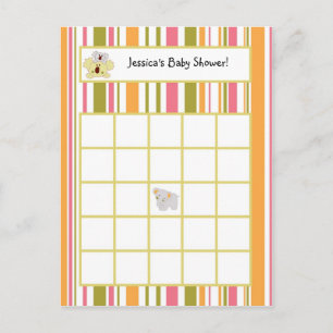 Bolsa Tropical de Cartão de Bingo Escrita