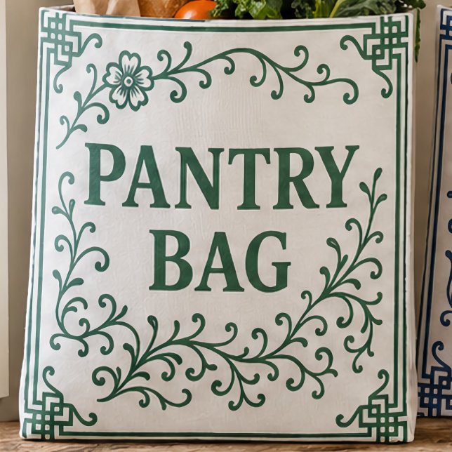 BOLSAS "CHÁ VERDE" - TOTTE CHINOISERIE (Our Totes: "GREEN TEA"; 2 sizes)