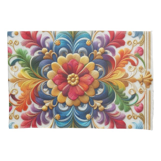 Bolsas de arco-íris Flores Design (Frente-Esquerda)