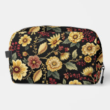 Bolsas de artigos de higiene padrão de flores