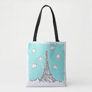 Bolsas de Ilustração de Torre Eiffel