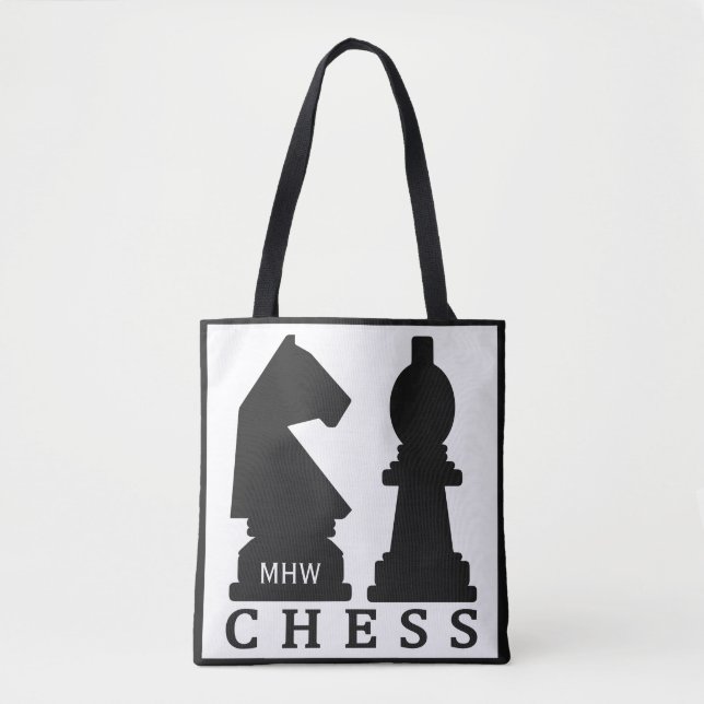 BOLSAS de monograma personalizadas CHESS (Frente)
