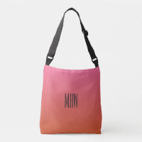 Bolsas de monograma personalizadas de gradiente la