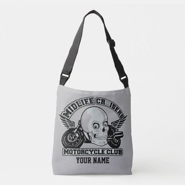 Bolsas de nomes personalizados MC do Midlife Cruis (Frente)