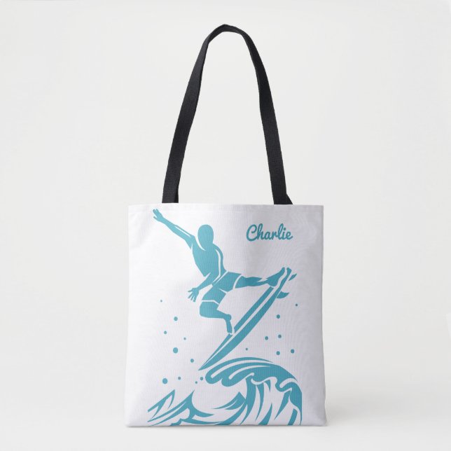 Bolsas de Surfer de Nome Personalizado (Frente)