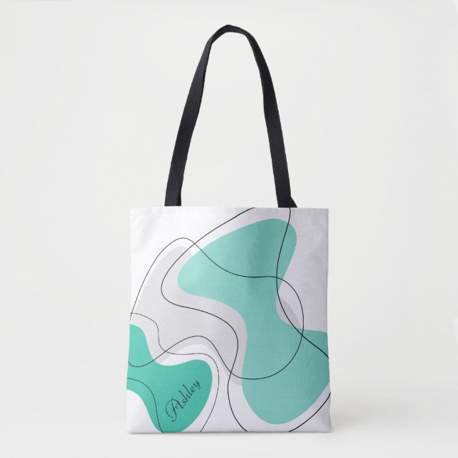 Bolsas de Tote Abstratas Personalizadas (Frente)