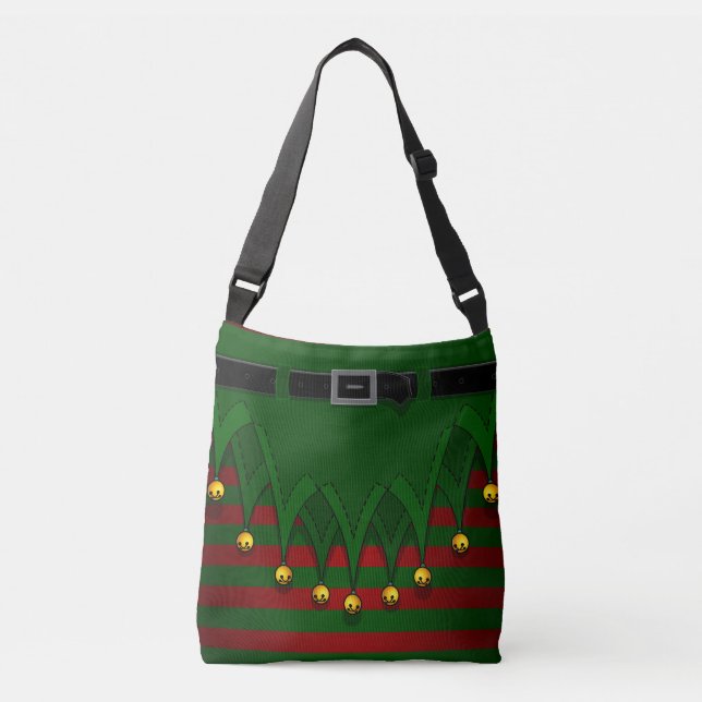 Bolsas Festivas Festas de Natal Elf Tote Bags (Frente)