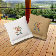 Bolsas Personalizadas de Cornhole do Monograma Rus
