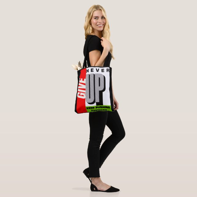 Bolsas Shoulder Tote nunca desistem de avançar  (No(a) Modelo)