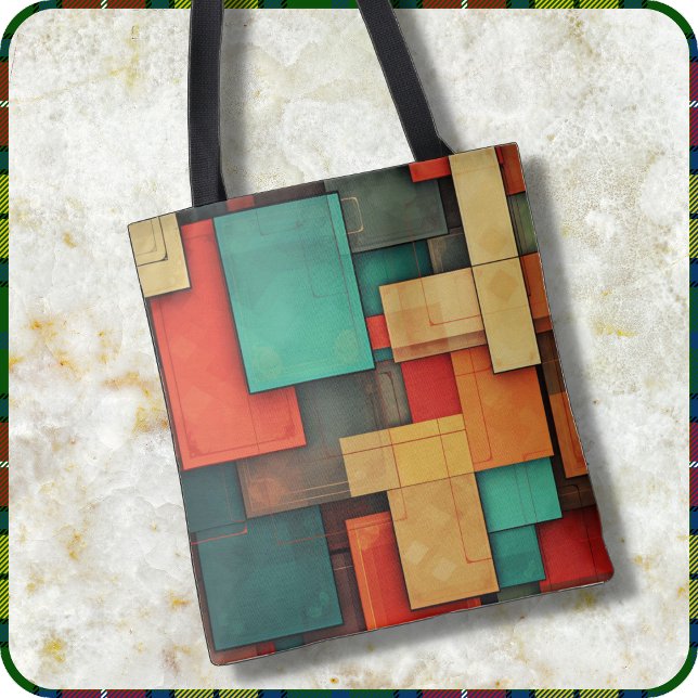BOLSAS TOTE - Blocos de Cores em Muitas Cores (Criador carregado)