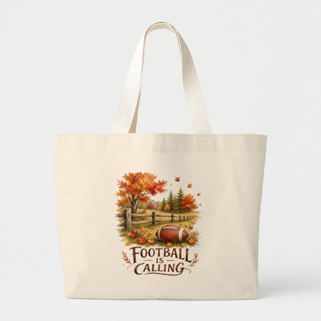 Bolsas Tote de Chamada de Futebol (Frente)