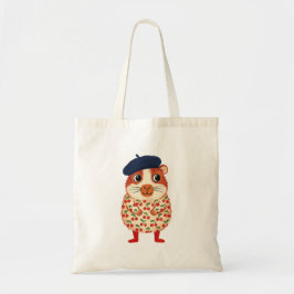 Bolsas Tote de Porquinho-da-Índia Fofo com Boina