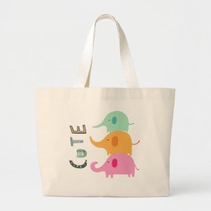 Bolsas Tote Elefante Fofo