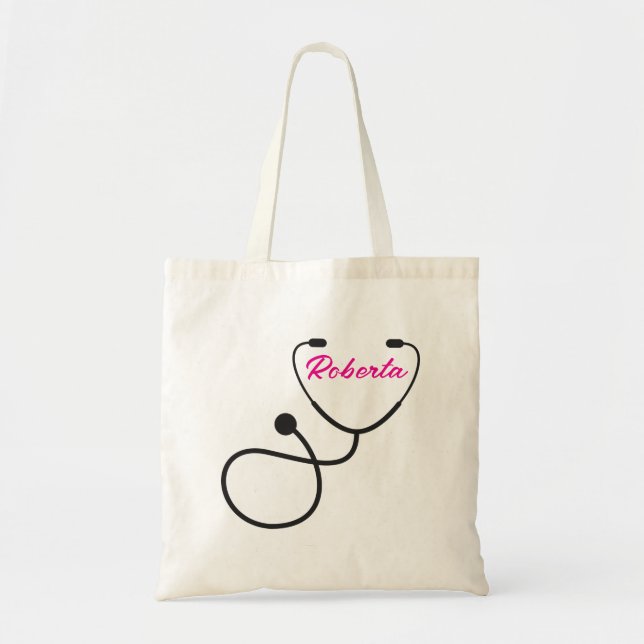 Bolsas Tote para Enfermeiras Personalizadas, Bolsa (Frente)