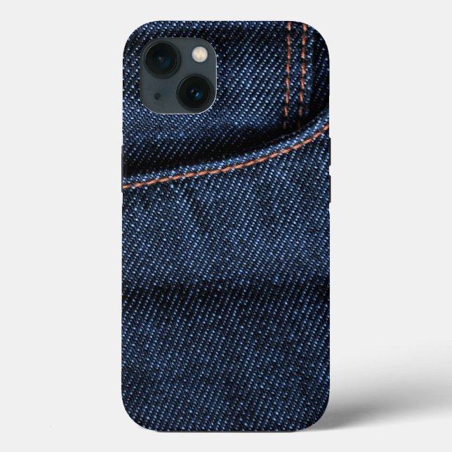 Bolso de Jeans Azuis Nítidos (Verso)