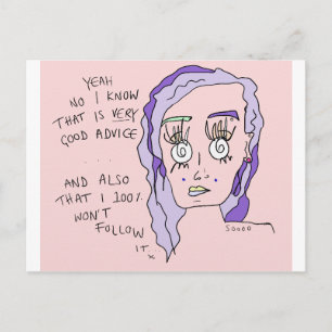 Bom conselho   Cartão postal Impressão   #ouvido