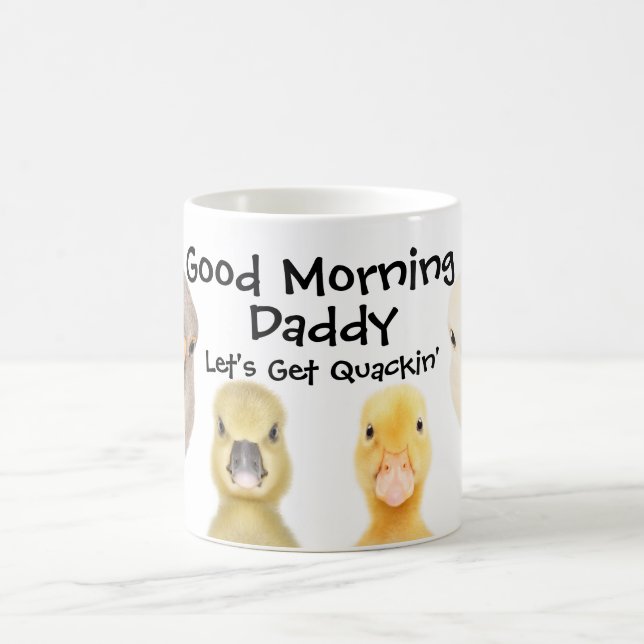 Bom Dia - Caneca de Café Personalizada Get Quackin (Centro)