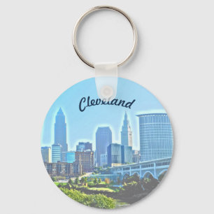 Bom dia Cleveland Ohio Chaveiro